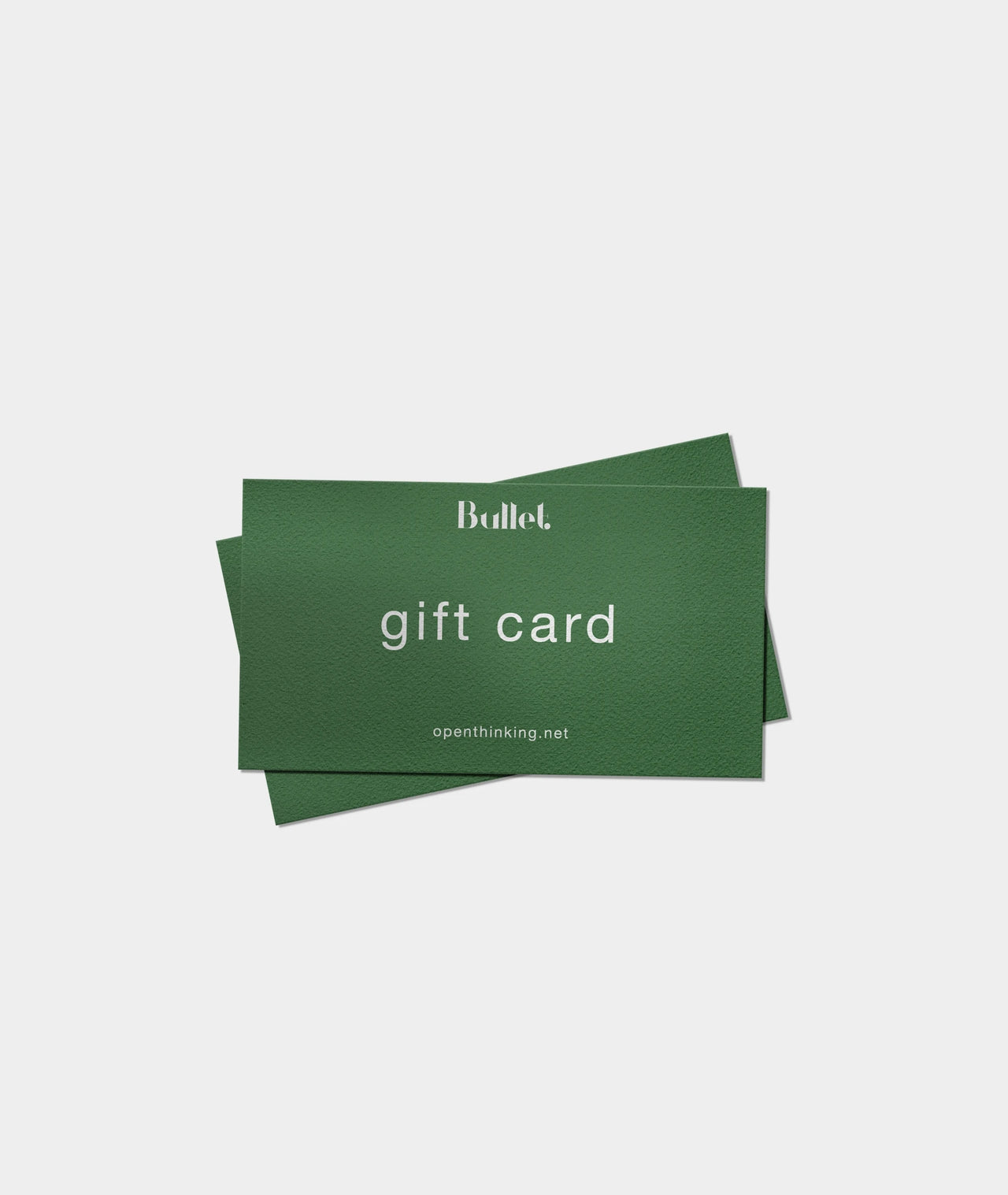 Bullet beauty gift card