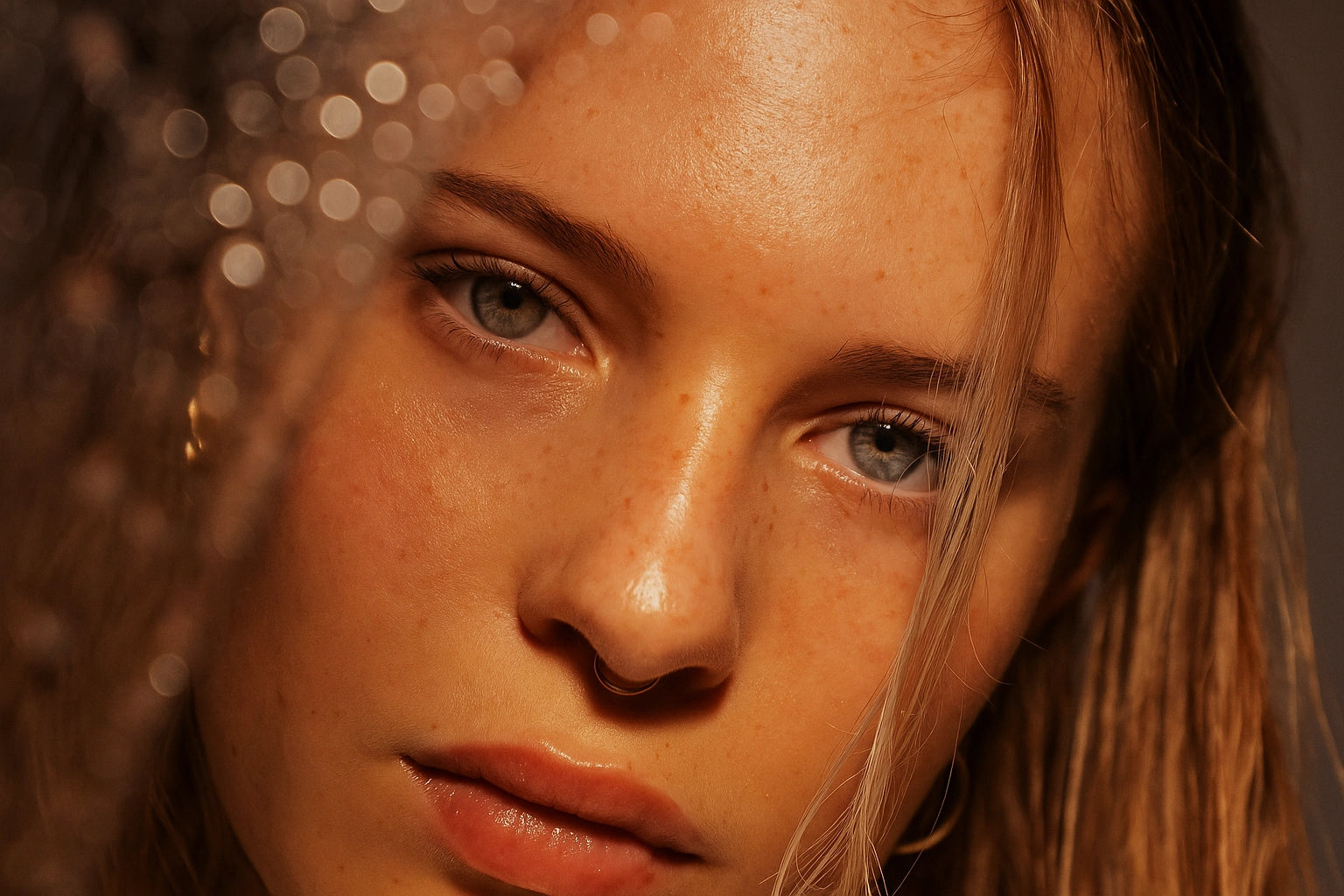 Close-up of a person with a blurred background